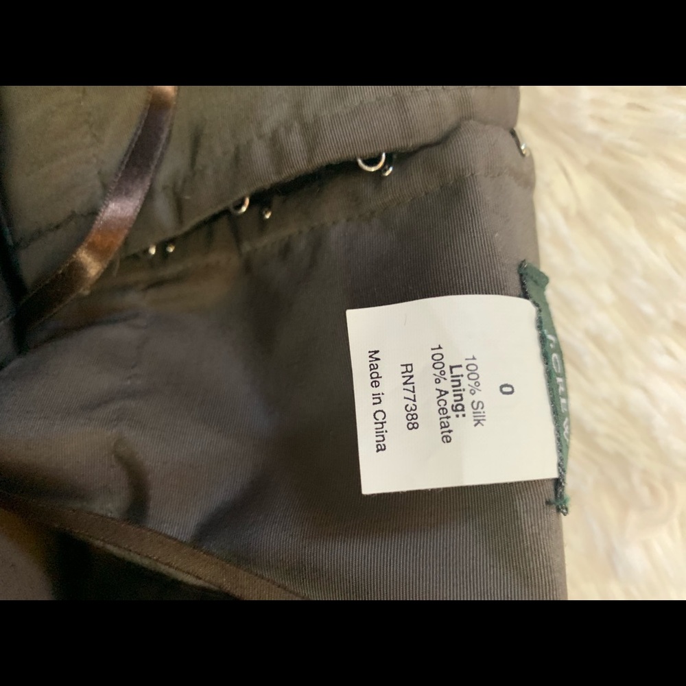 J. Crew Chocolate Halter Silk Gown 0 - Picture 6 of 7